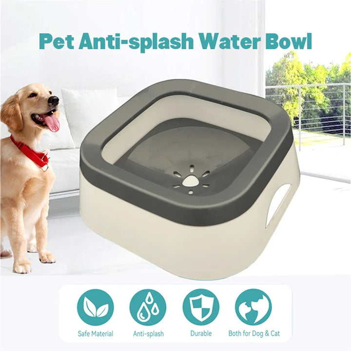 Anti-Splash Water Bowl for Dogs (1L)